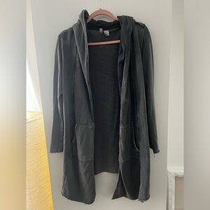 H&M DIVIDED Gray Hooded Cardigan M